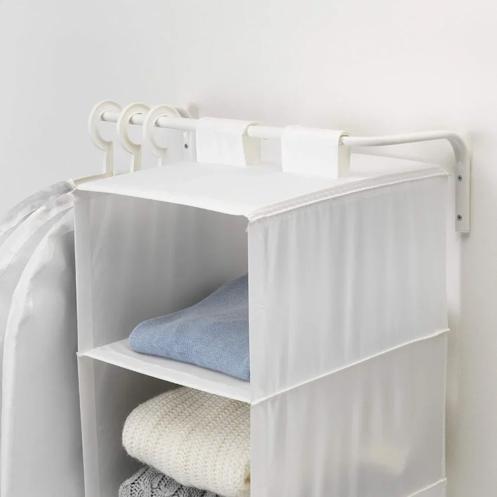 MULIG Clothes Bar, White, 23 5/8-35 3/8 